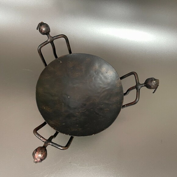 Metal Stand Candle Holder 6" High x 9" Across - Picture 5 of 6